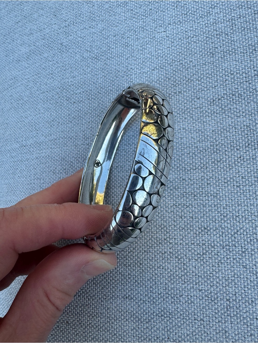 Brighton Silver Hinged Bangle Bracelet